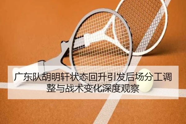 广东队胡明轩状态回升引发后场分工调整与战术变化深度观察